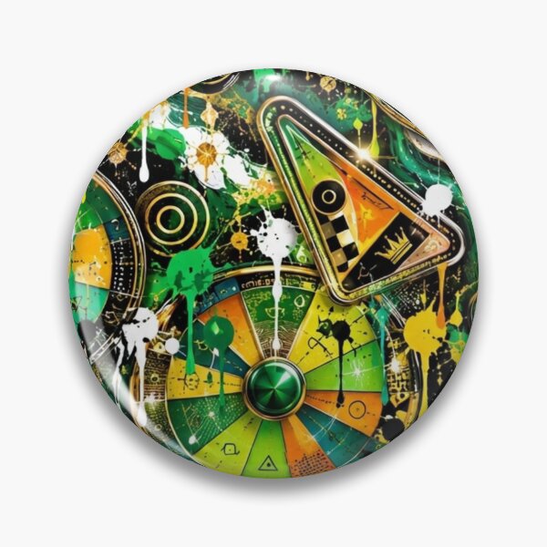 Item preview, Tarot Wheel and Geometry Mixed Media Art designed and sold by THE SPLATTERED HAUS BY SAGE BANKS.