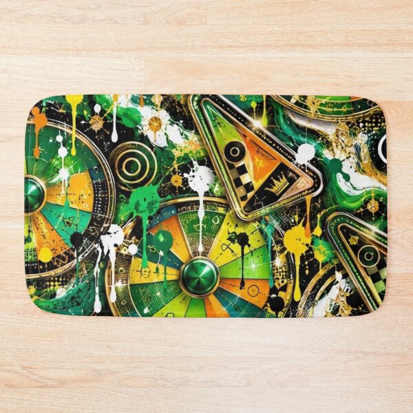 Item preview, Tarot Wheel and Geometry Mixed Media Art designed and sold by THE SPLATTERED HAUS BY SAGE BANKS.