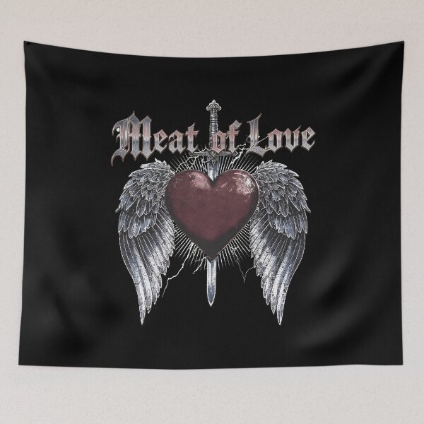 Item preview, Meat of Love Angel Wings Sword Gothic Heart -43 designed and sold by NiamhSmithCute.