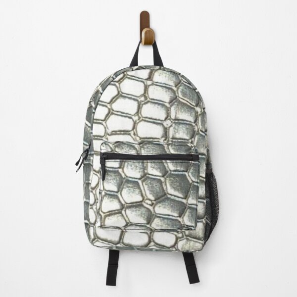 Item preview, Silver Metallic Snake Scales Metallic Alligator Leather Texture Pattern designed and sold by LYAN-STORE.