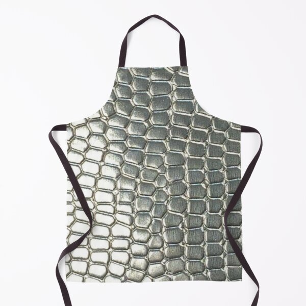 Item preview, Silver Metallic Snake Scales Metallic Alligator Leather Texture Pattern designed and sold by LYAN-STORE.