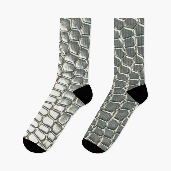 Item preview, Silver Metallic Snake Scales Metallic Alligator Leather Texture Pattern designed and sold by LYAN-STORE.