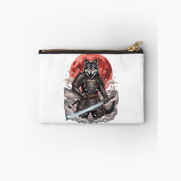 Item preview, Wolf Samurai Under Crimson Moon designed and sold by Origamoart.