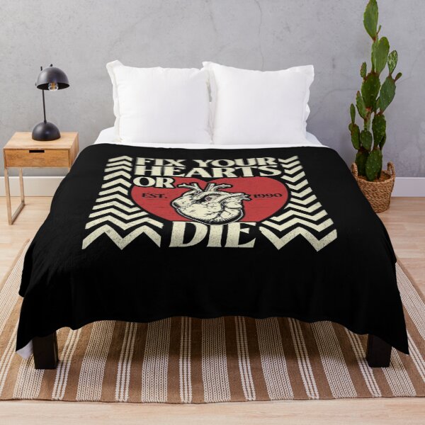 Item preview, Fix Your Hearts Or Die Retro Heart designed and sold by roartusa.