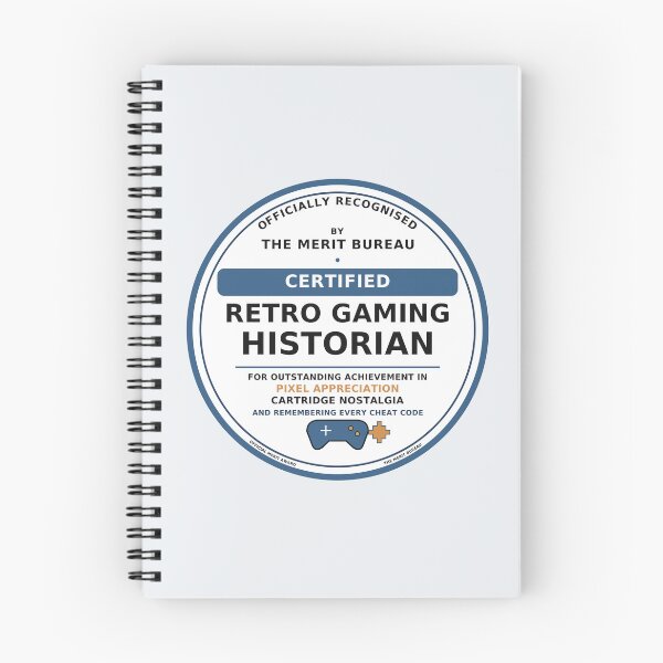 Item preview,  Retro Gamer Gift | Certified Gaming Historian Award designed and sold by TheMeritBureau.