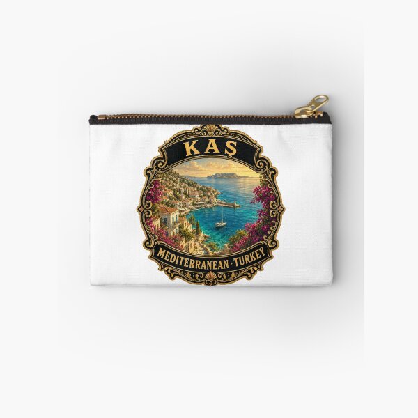 Item preview, Kaş Turkey Vintage Travel Badge Sticker | Kas Mediterranean Coast Souvenir designed and sold by DreamPaw Studio.