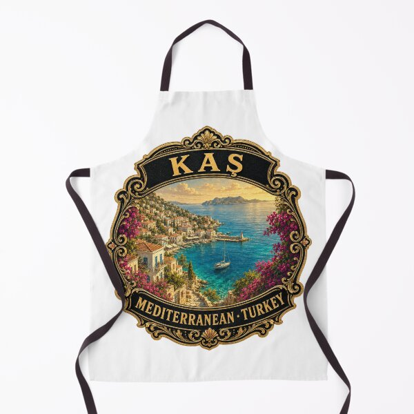 Item preview, Kaş Turkey Vintage Travel Badge Sticker | Kas Mediterranean Coast Souvenir designed and sold by DreamPaw Studio.