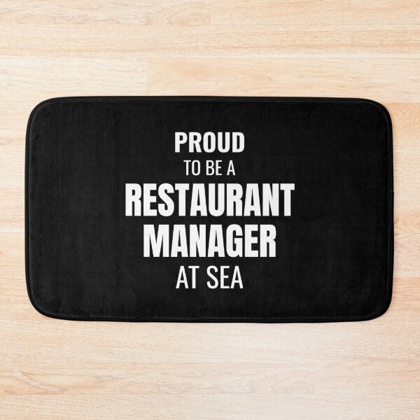 Item preview, Proud to be a Restaurant Manager at Sea (White) designed and sold by ShipCrewNation.