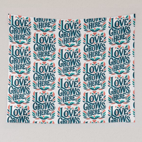 Item preview, Love Grows Here - Whimsical And Heartwarming Design For Home And Gifts designed and sold by DietrichMoshe.