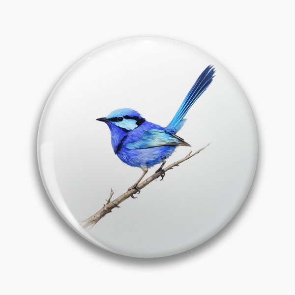 Item preview, Splendid Fairy-wren Watercolour Illustration designed and sold by Jaruart.