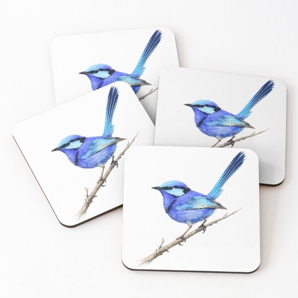 Item preview, Splendid Fairy-wren Watercolour Illustration designed and sold by Jaruart.