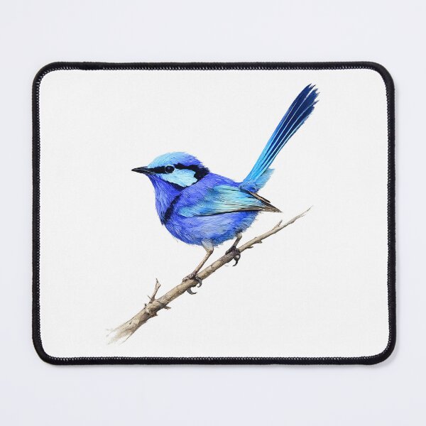 Item preview, Splendid Fairy-wren Watercolour Illustration designed and sold by Jaruart.