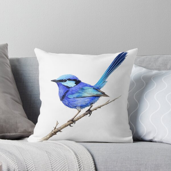 Item preview, Splendid Fairy-wren Watercolour Illustration designed and sold by Jaruart.