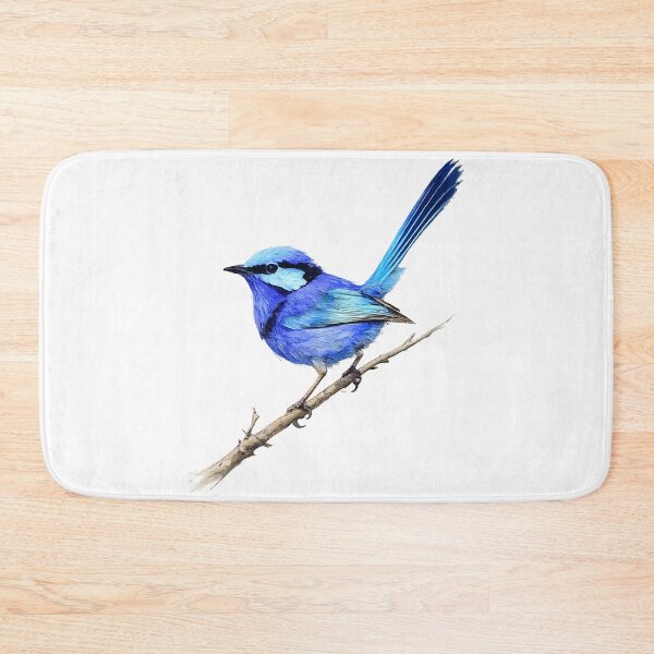 Item preview, Splendid Fairy-wren Watercolour Illustration designed and sold by Jaruart.