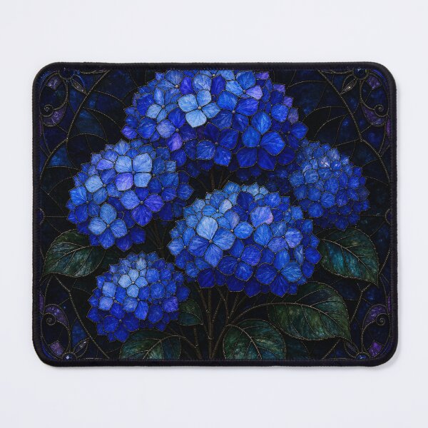 Item preview, Dark Aesthetic Blue Hydrangea Image AI created designed and sold by Good4Vibez.