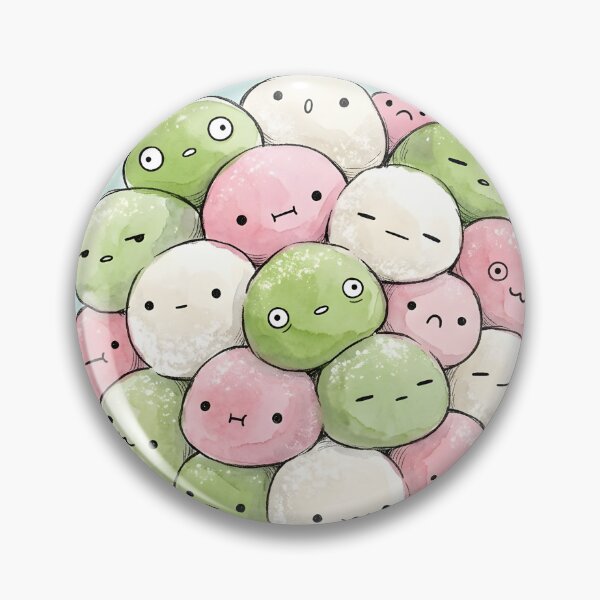 Item preview, Cute Mochi Ice Cream Kawaii Japanese Sweets Illustration designed and sold by DuckOddity.