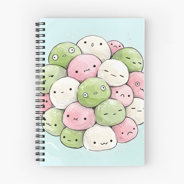 Item preview, Cute Mochi Ice Cream Kawaii Japanese Sweets Illustration designed and sold by DuckOddity.