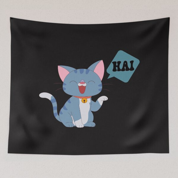 Item preview, Cute Waving Cat Saying Hai designed and sold by manojbalan1968.