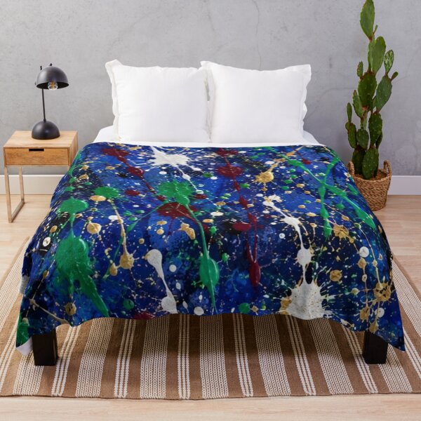 Item preview, Cosmic Splatter Action Abstract Art designed and sold by THE SPLATTERED HAUS BY SAGE BANKS.