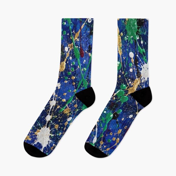 Item preview, Cosmic Splatter Action Abstract Art designed and sold by THE SPLATTERED HAUS BY SAGE BANKS.
