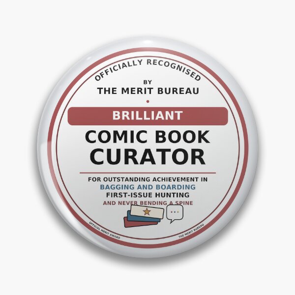 Item preview, Comic Book Collector Gift | Brilliant Comic Curator Award,  designed and sold by TheMeritBureau.