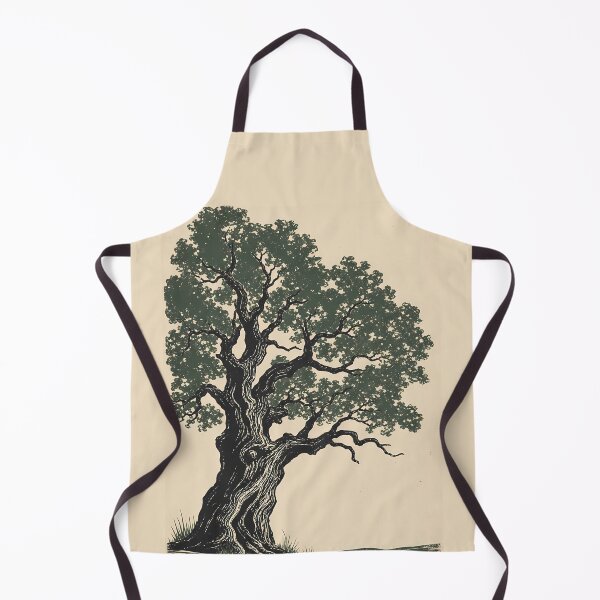 Item preview, Ancient Oak Tree Linocut Nature Art designed and sold by Sarcastic designs.