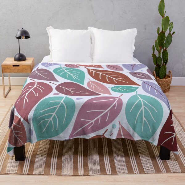 Aperçu de l'œuvre Motif sans couture de feuilles d'automne aux teintes pastel et aux tons doux et terreux créée et vendue par LYAN-STORE.