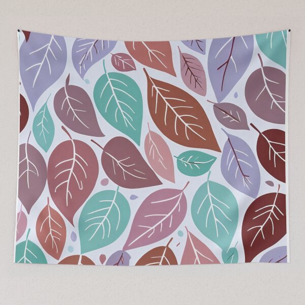 Item preview, Colorful Pastel Autumn Leaves Seamless Pattern Muted Earthy Foliage designed and sold by LYAN-STORE.