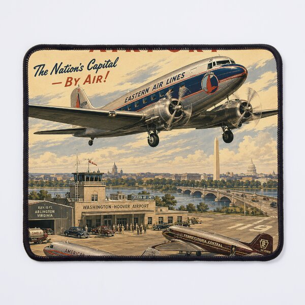 Item preview, Washington–Hoover Airport 1933–1941 – Vintage Washington DC Aviation designed and sold by RetroAviation.