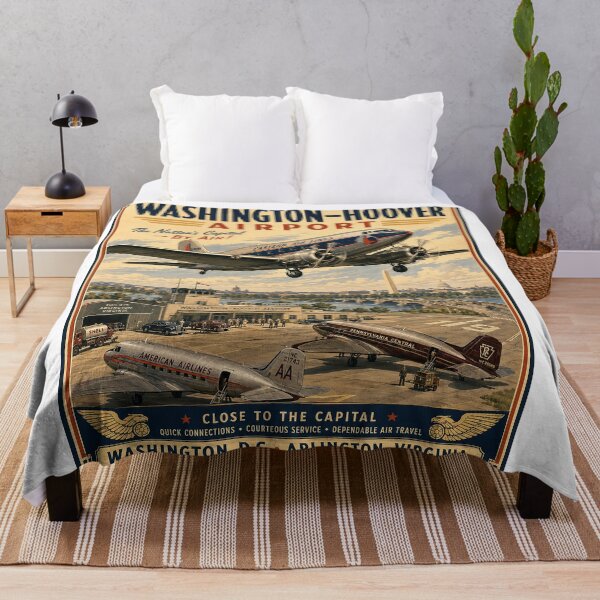 Item preview, Washington–Hoover Airport 1933–1941 – Vintage Washington DC Aviation designed and sold by RetroAviation.
