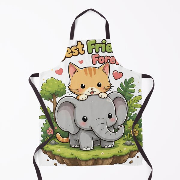 Item preview, cute cat and elephant designed and sold by aliraweb.