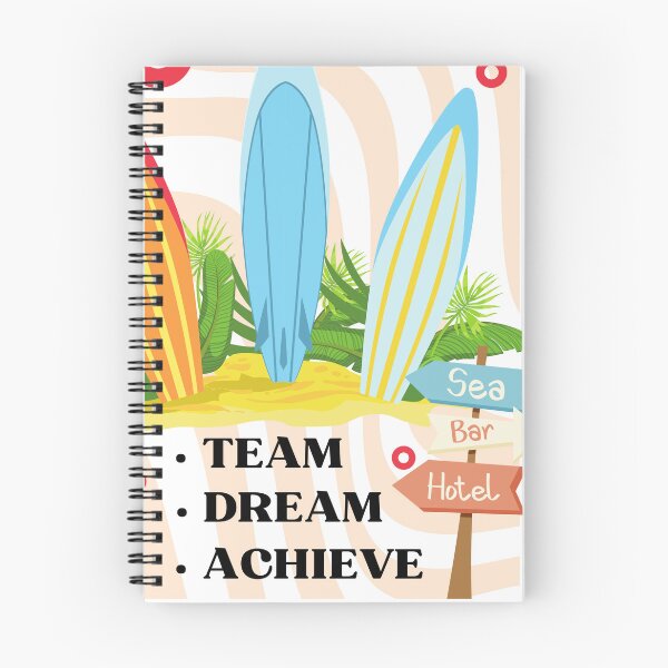 Item preview, Team Dream Achieve Summer Surfing Beach designed and sold by SK ArtNest.