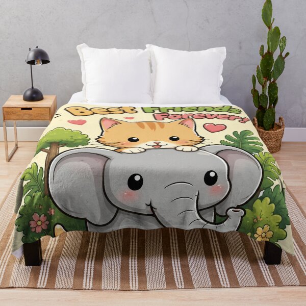 Item preview, cute cat and elephant designed and sold by aliraweb.