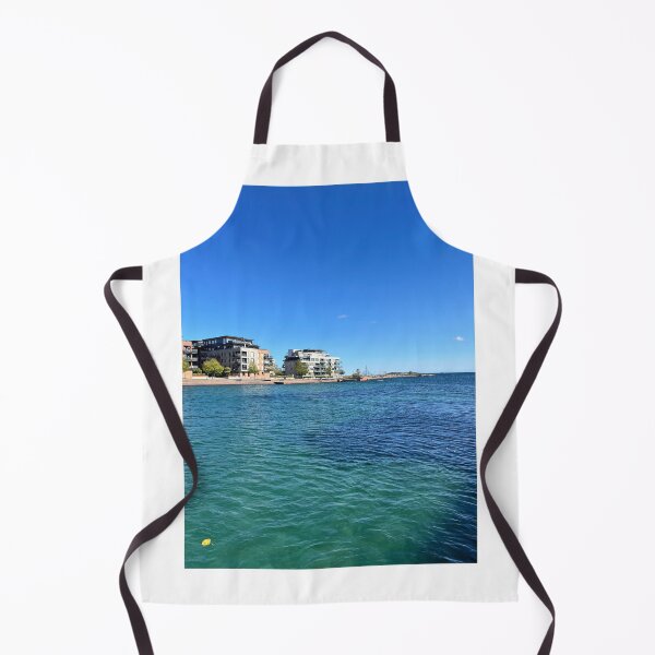 Item preview, Modern Waterfront Architecture Clear Blue Sea Water designed and sold by Julia9632.