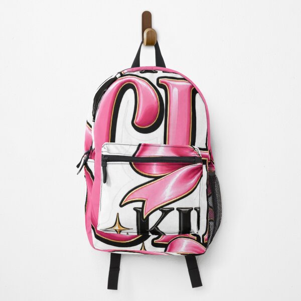 Item preview, Kinda Chic Pink Coquette Bow Typography Sticker designed and sold by Markloom.co.
