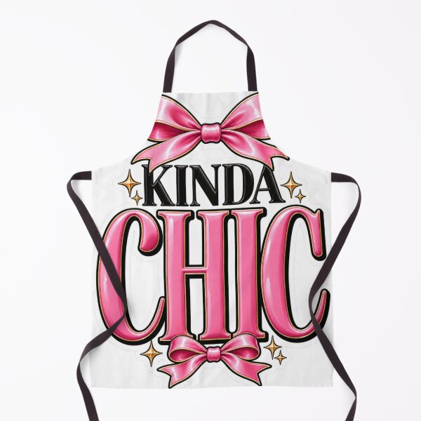 Item preview, Kinda Chic Pink Coquette Bow Typography Sticker designed and sold by Markloom.co.