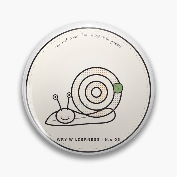 Item preview, Side Quest Snail Sticker, Funny Slow Snail Meme designed and sold by Helt-enkelt.