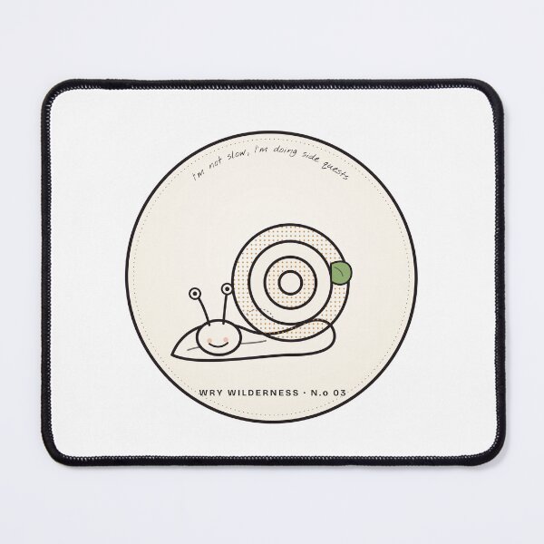 Item preview, Side Quest Snail Sticker, Funny Slow Snail Meme designed and sold by Helt-enkelt.