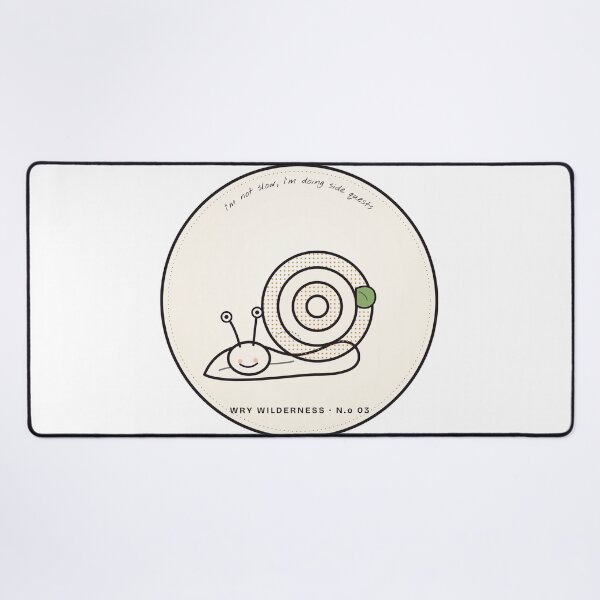 Item preview, Side Quest Snail Sticker, Funny Slow Snail Meme designed and sold by Helt-enkelt.