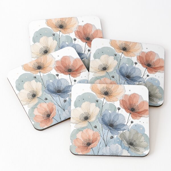 Item preview, Pastel Floral Botanical Art designed and sold by LinaDesign Store.