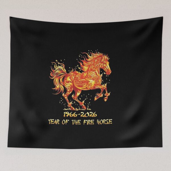 Item preview, Year of the Fire Horse 1966 2026 Chinese Zodiac Shirt designed and sold by roartusa.