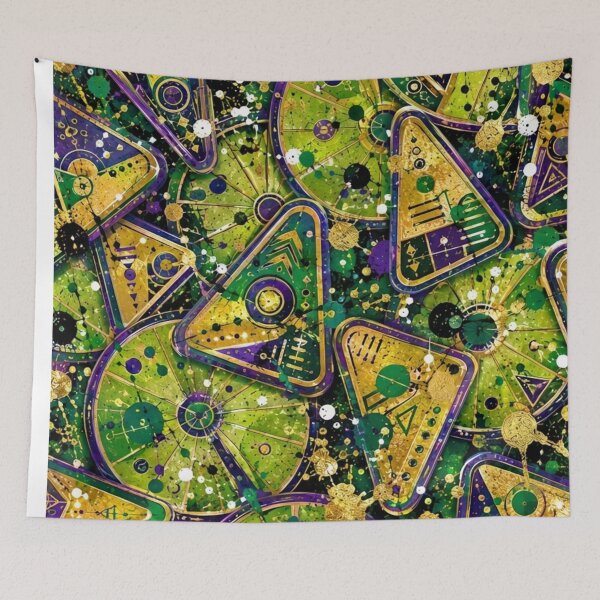 Item preview, Esoteric Geometry and Tarot Mixed Media Art designed and sold by THE SPLATTERED HAUS BY SAGE BANKS.