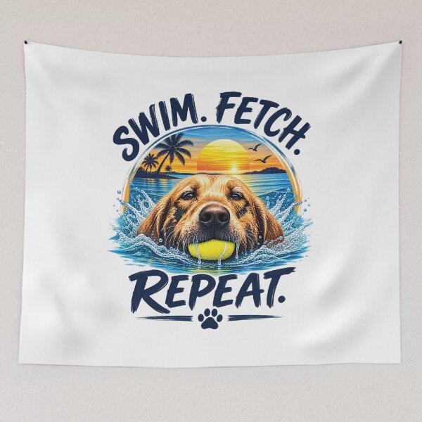 Item preview, Swim Fetch Labrador Dog designed and sold by Hightidejen37.