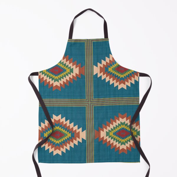 Item preview, Geometric Southwestern Boho Diamond Pattern Block designed and sold by Momoko-Hikaru.