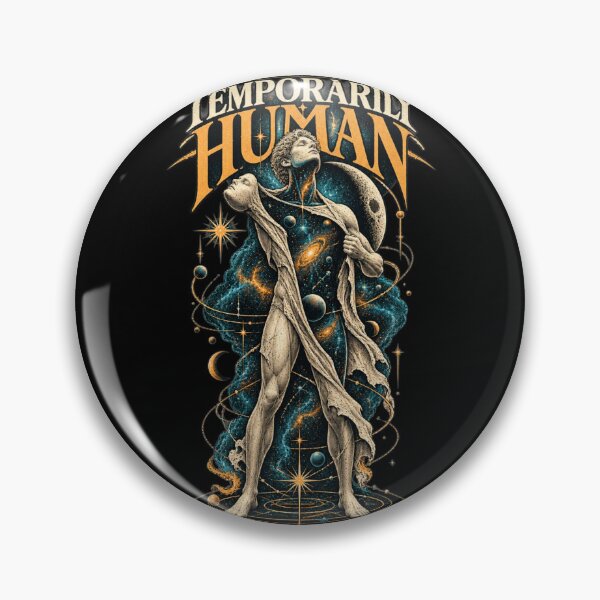 Item preview, Temporarily Human - Cosmic Identity Surreal Art designed and sold by FocusedPatterns.