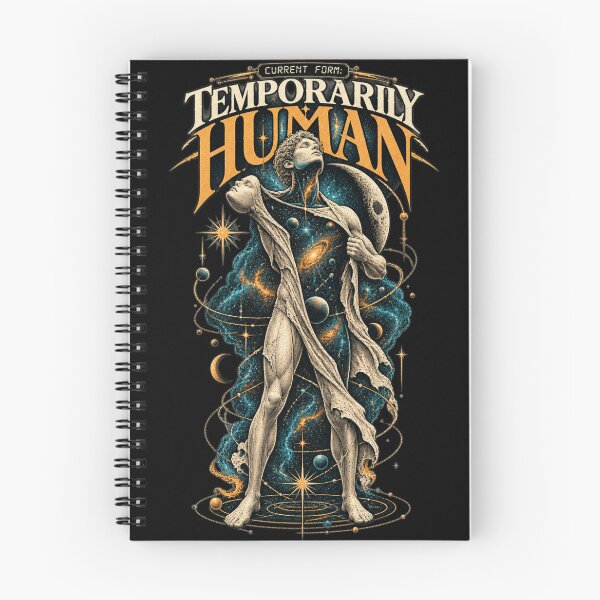 Item preview, Temporarily Human - Cosmic Identity Surreal Art designed and sold by FocusedPatterns.