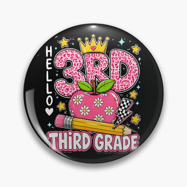 Item preview, Hello Third Grade Back To School Pink Leopard Teacher Girl designed and sold by Mykittens69.