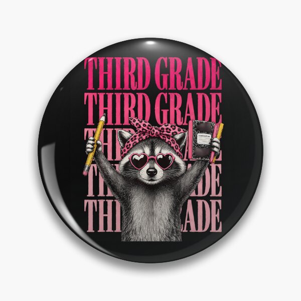 Item preview, Third Grade Raccoon Girl Back To School First Day Of School designed and sold by Mykittens69.