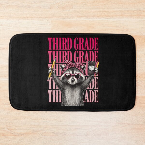 Item preview, Third Grade Raccoon Girl Back To School First Day Of School designed and sold by Mykittens69.