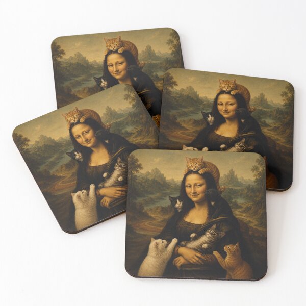 Item preview, Mona Lisa Cat Lover – Funny Renaissance Cats Parody Inspired by the Mona Lisa designed and sold by BlackCat Vibe.
